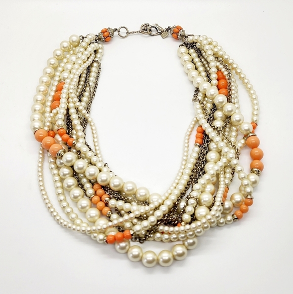 Banana Republic 7 Strand Twisted Pearl Necklace - Picture 4 of 8